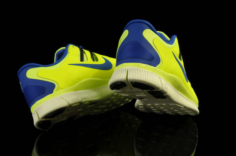 Nike Free Run 5.0 V2 Mens Running Shoes New Breathable Olive Blue (4)